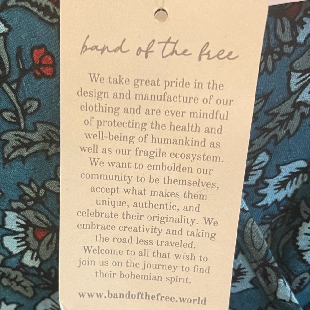 Band of the free foe jade wrap dress high low in length. New with tags - Picture 9 of 9